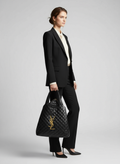 Saint Laurent Icare Maxi Bag – Black with Gold Hardware