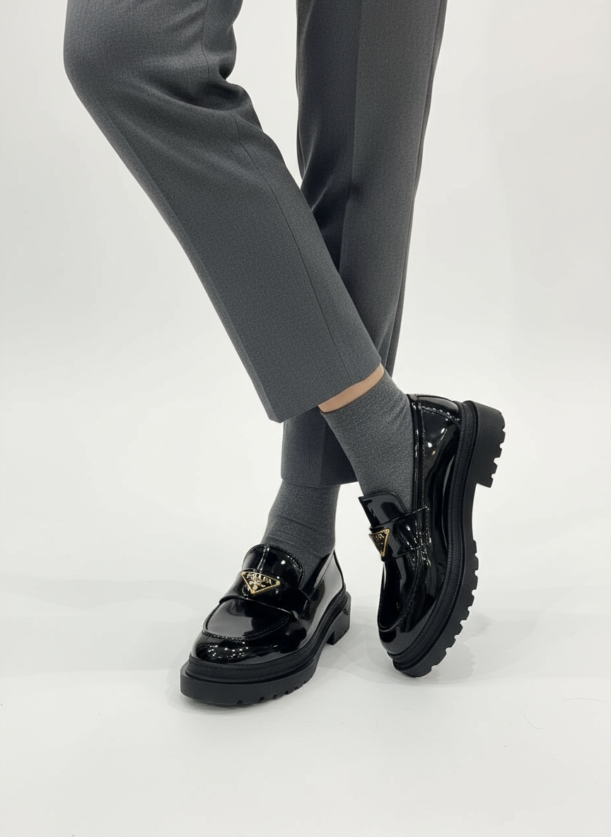 Prada Loafers Model Photo