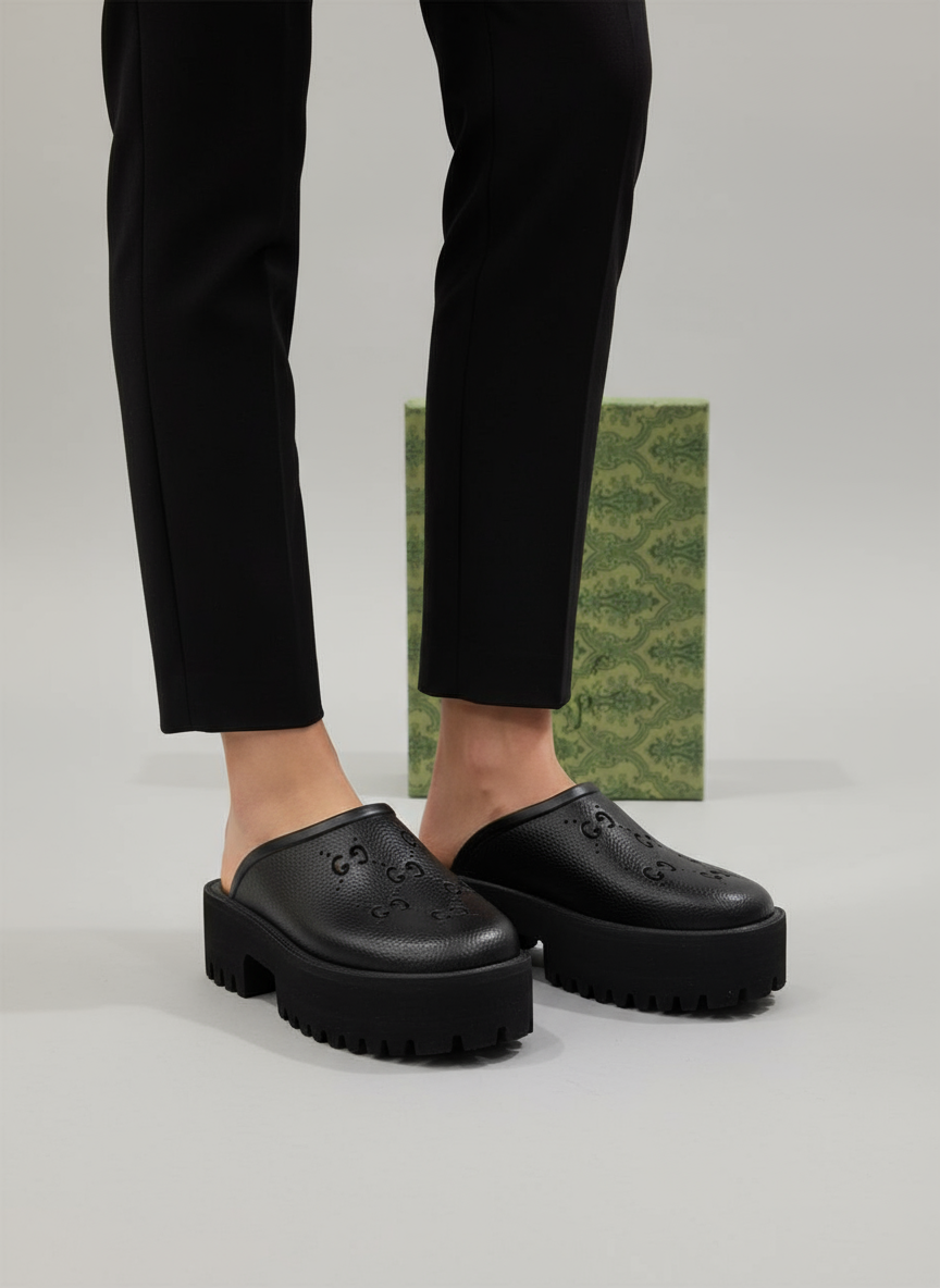 Gucci Black Mules
