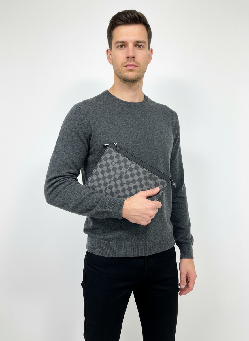 Louis Vuitton Pochette Voyage MM – Damier Graphite Canvas
