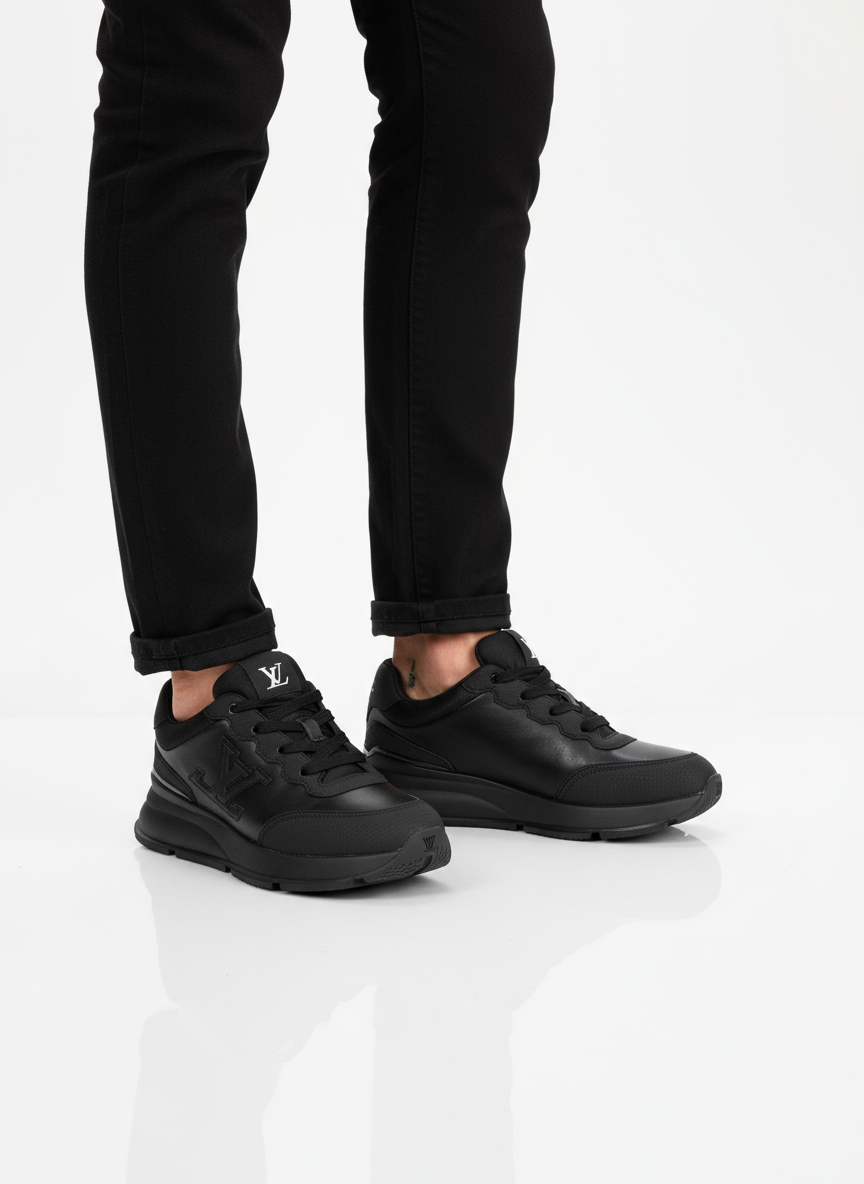 Louis Vuitton Classic Sneaker – Black Leather