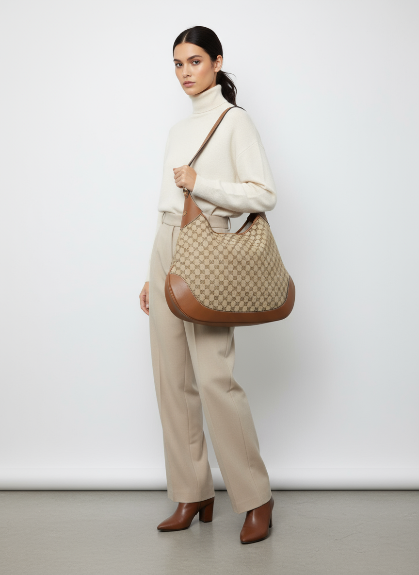 Gucci GG B Shoulder Bag Large – GG Canvas