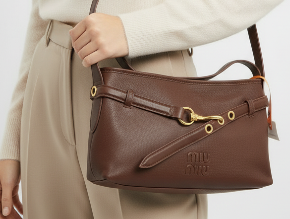 Miu Miu Aventure Bag – Nappa Leather Briarwood