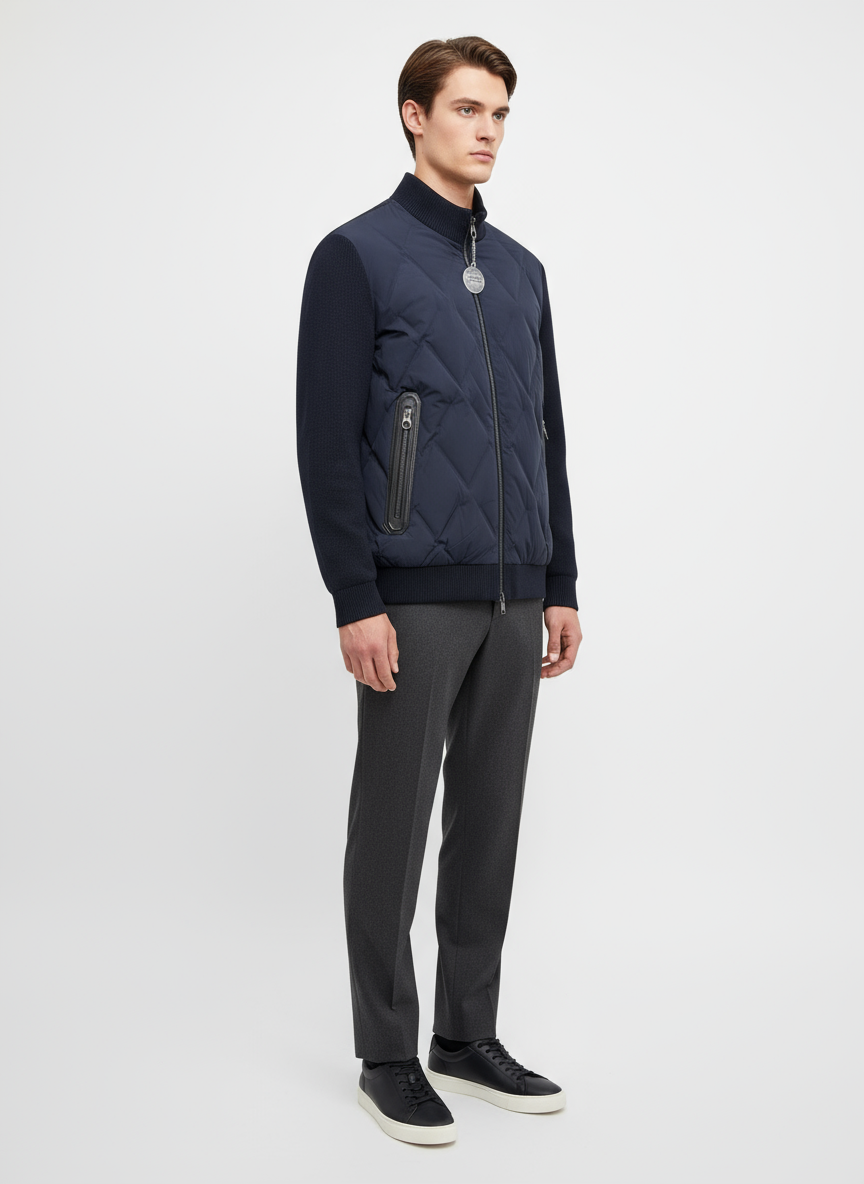 Loro Piana Meleto Bomber Jacket Model Photo