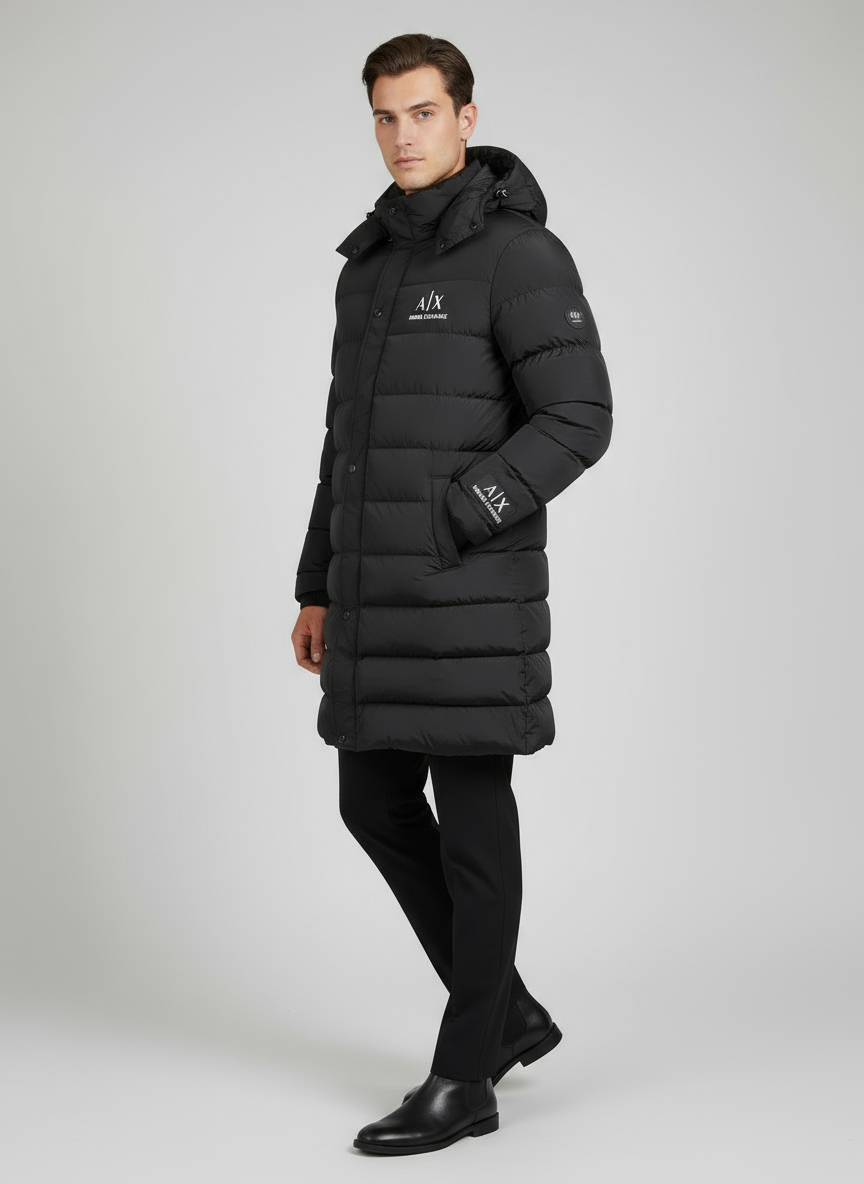 Armani Long Jacket Model Photo