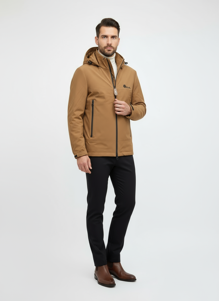Loro Piana Traveller Jacket Model Photo