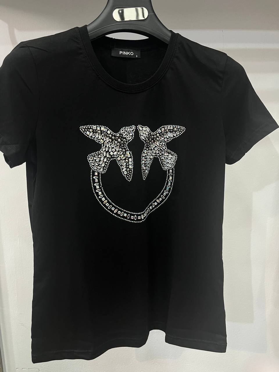 Pinko Black Strass Tshirt