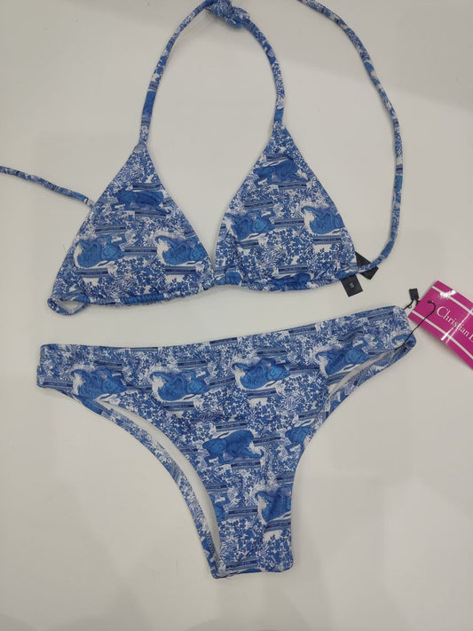 Dior Print Blue Swimsuit