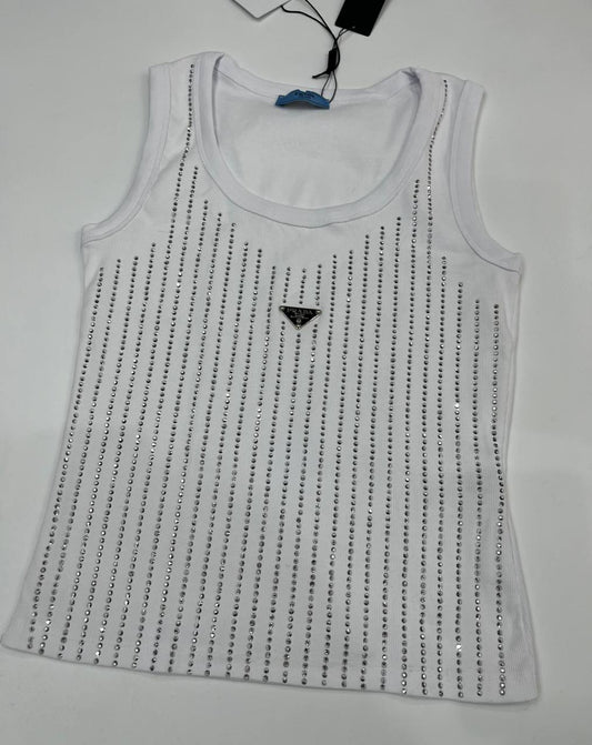 Prada Strass Tank Top Tshirt