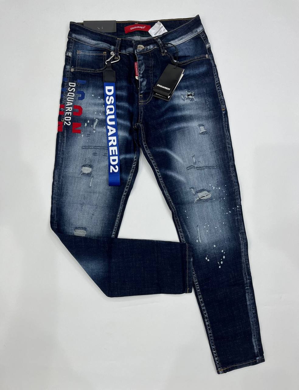 DSQUARED BLUE STRIPE JEANS