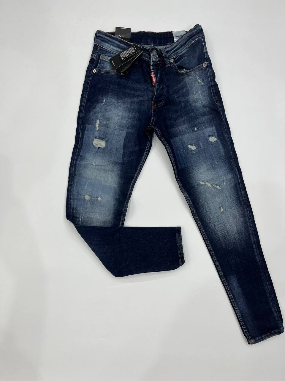 DSQUARED BLUE PATCHED JEANS