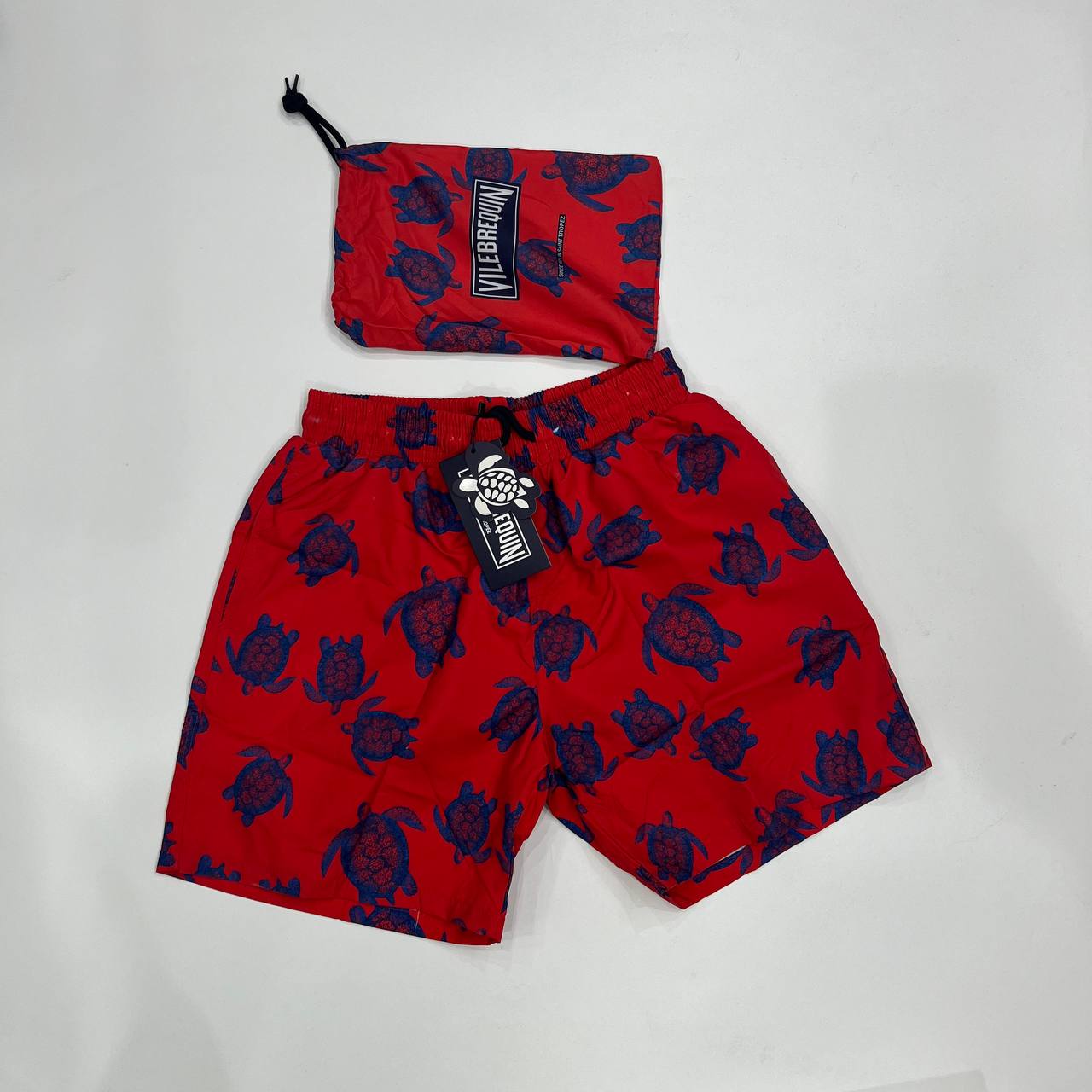 Vilebrequin Premium Red Blue Swim Shorts