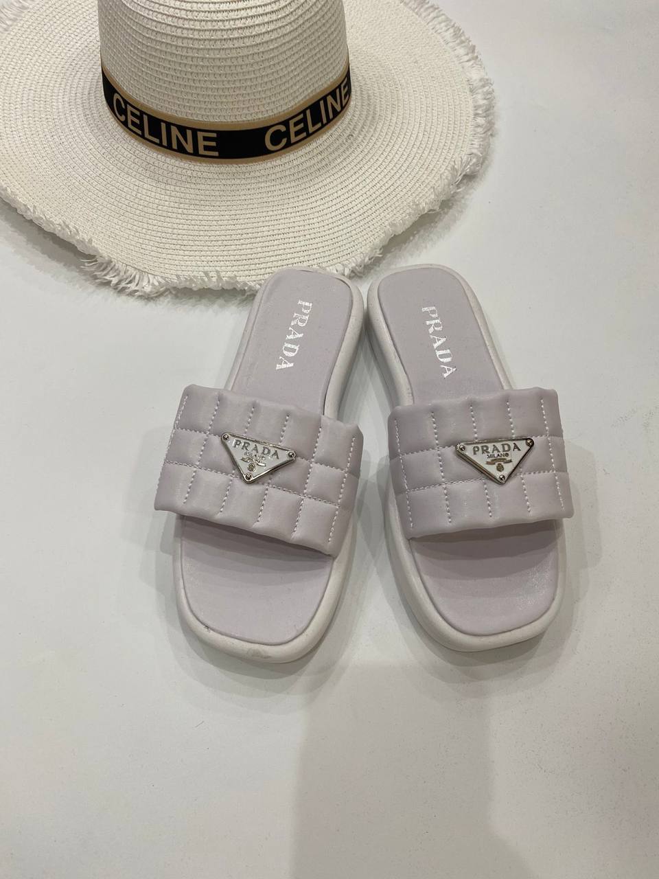 Prada White Sandals