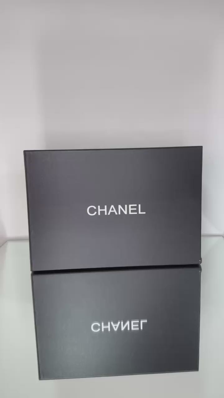 Chanel Low Top Trainers (Suede White & Black)